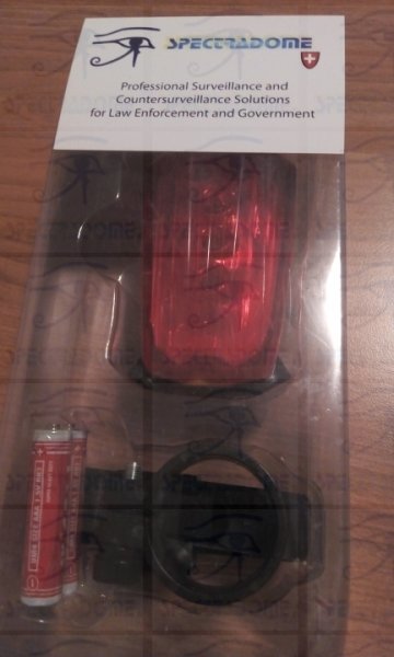 Bycicle rear safety light with laser bands