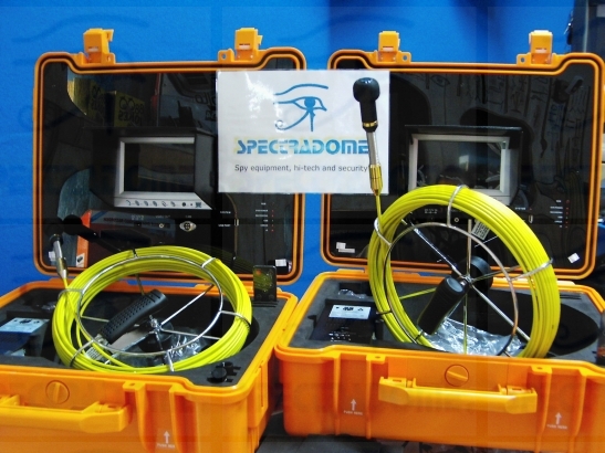Fiberglass video inspection probe for ducts and tubes