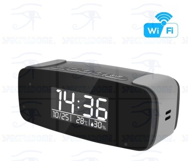 Cámara WiFi inalámbrica con DVR escondida en un despertador que realmente funciona