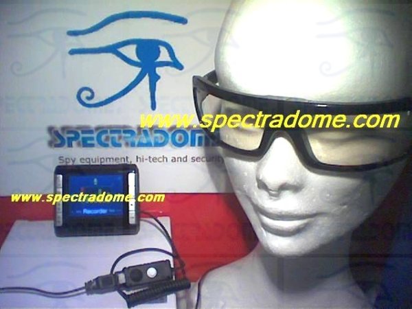 Gafas espía profesionales con grabadora de video en miniatura