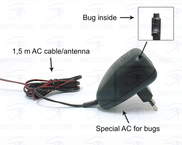 AC adapter VHF bug