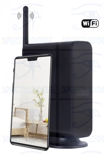 Caméra WiFi sans fil cachée dans un faux routeur WiFi