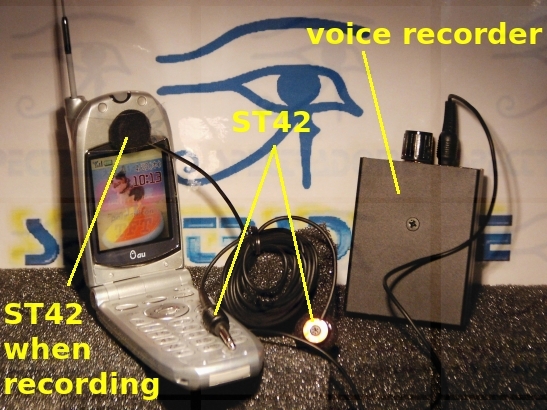 Écouteur pour les enregistrements téléphoniques